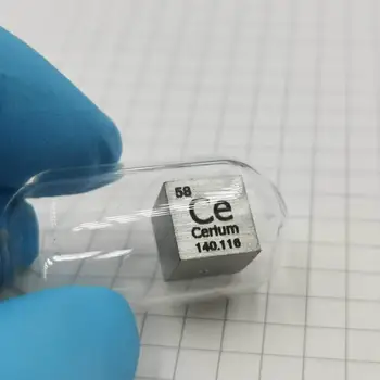Cerium Metal Cube Sealed 10mm Density Cube 99.9% Pure for Element Collection Lanthanide of the Periodic Table
Cerium Metal Cube Sealed 10mm Density Cube 99.9% Pure for Element Collection Lanthanide of the Periodic Table