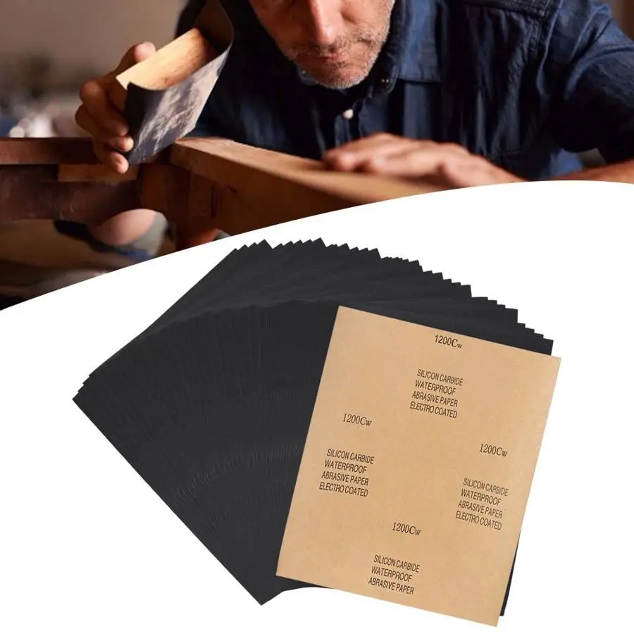 100Pcs CW 1200-2C Sandpaper Silicon Carbide Waterproof Abrasive Paper Polishing Sanding Sheet Non-Clogging
100Pcs CW 1200-2C Sandpaper Silicon Carbide Waterproof Abrasive Paper Polishing Sanding Sheet Non-Clogging