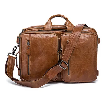 MAHEU Genuine Leather Men Travel Briefcase Tote Bag Bagpack 3 In 1 Bag 15.6"Laptop Bag Weekend Bags Cowhide Business Tote Bag
MAHEU Genuine Leather Men Travel Briefcase Tote Bag Bagpack 3 In 1 Bag 15.6"Laptop Bag Weekend Bags Cowhide Business Tote Bag