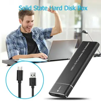 10Gbps Transmission Aluminium Alloy Type-C USB 3.1 to M.2 NVM Express HDD Enclosure High-speed Solid State Hard Disk Case
10Gbps Transmission Aluminium Alloy Type-C USB 3.1 to M.2 NVM Express HDD Enclosure High-speed Solid State Hard Disk Case