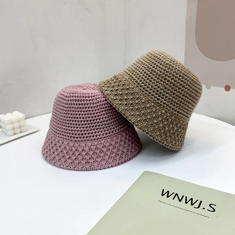 Autumn and winter knitted bucket hats celebrity style bell type wool fisherman cap hand-woven cotton hollow basin hat multicolor
Autumn and winter knitted bucket hats celebrity style bell type wool fisherman cap hand-woven cotton hollow basin hat multicolor