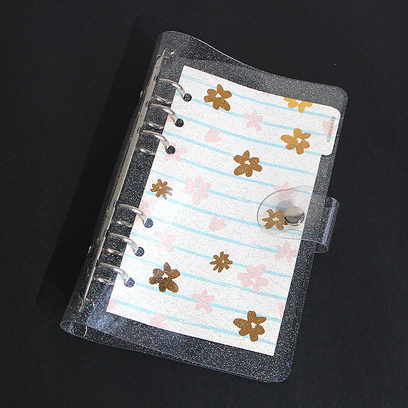 A5A6 Creative Gypsophila Notebook Cover PVC Binder 6 Hole Loose-leaf Shell Notebook Case Binder Notebook
A5A6 Creative Gypsophila Notebook Cover PVC Binder 6 Hole Loose-leaf Shell Notebook Case Binder Notebook