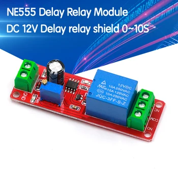 NE555 DK555 Timer Switch Adjustable Disconnect Module Time delay relay Module DC 12V Delay relay shield 0~10S
NE555 DK555 Timer Switch Adjustable Disconnect Module Time delay relay Module DC 12V Delay relay shield 0~10S
