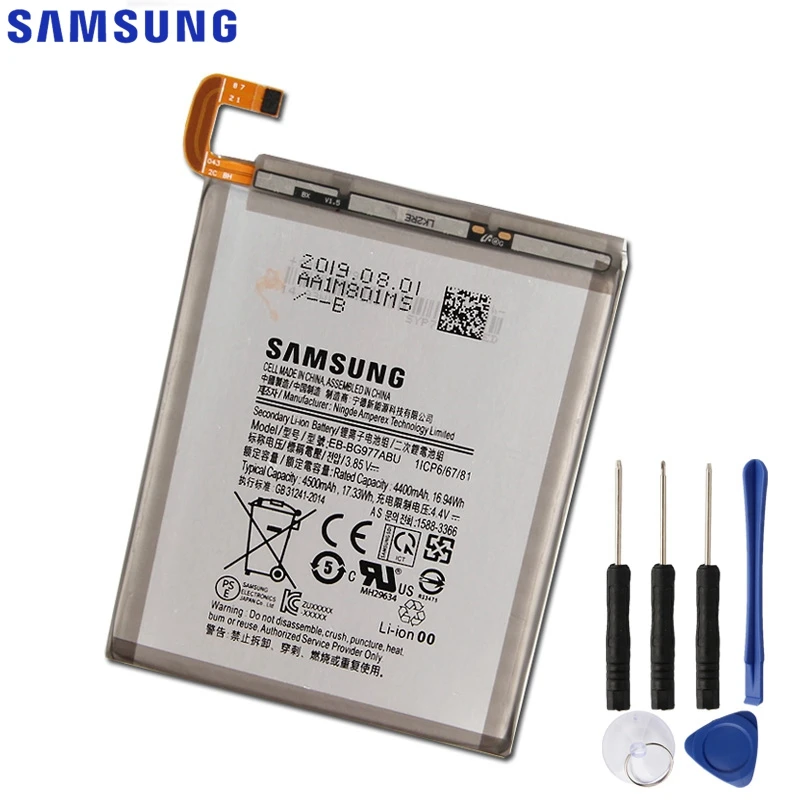 Original Replacement Samsung Battery EB-BG977ABU For GALAXY S10 5G Version S10 X Version Genuine Phone Battery 4500mAh
Original Replacement Samsung Battery EB-BG977ABU For GALAXY S10 5G Version S10 X Version Genuine Phone Battery 4500mAh