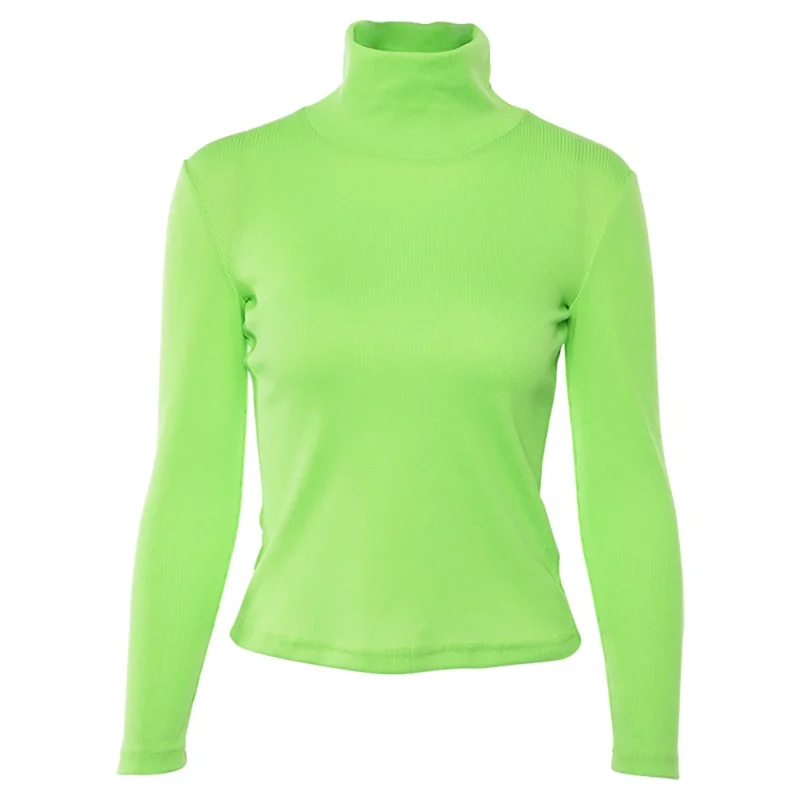 Autumn Winter Turtleneck Long Sleeve Knitted Rib Sweater Female Slim Pullover Jumpers Solid Color Casual Sweater Women
Autumn Winter Turtleneck Long Sleeve Knitted Rib Sweater Female Slim Pullover Jumpers Solid Color Casual Sweater Women