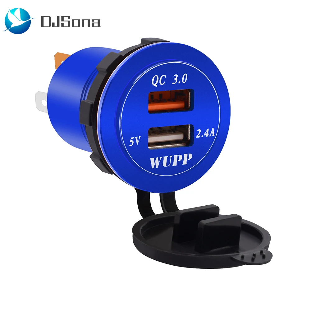 1pc Car Cigarette Lighter Socket QC3.0 Dual Motorcycle USB Port Charger Power Outlet LED Connector Voltmeter Socket Splitter
1pc Car Cigarette Lighter Socket QC3.0 Dual Motorcycle USB Port Charger Power Outlet LED Connector Voltmeter Socket Splitter