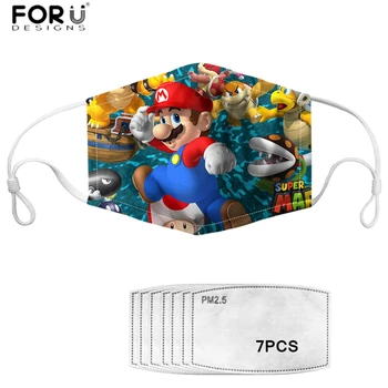 FORUDESIGNS Fashion Game Mouth Mask with PM2.5 Filters Super Mario Pattern Face Masks for Kids Boys Girls Mouth Muffle Mascaras
FORUDESIGNS Fashion Game Mouth Mask with PM2.5 Filters Super Mario Pattern Face Masks for Kids Boys Girls Mouth Muffle Mascaras