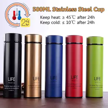 500ML Thermoss Tea Mug With Strainer Vacuum Flask With Filter Stainless Steel Thermal Cup Coffee Mug Water Bottle Office
500ML Thermoss Tea Mug With Strainer Vacuum Flask With Filter Stainless Steel Thermal Cup Coffee Mug Water Bottle Office