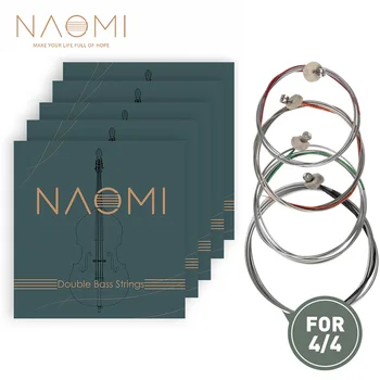 NAOMI Double Bass ContraBass Strings Replacement Parts Steel String Set for 3/4 Upright Double Bass 5 Packs
NAOMI Double Bass ContraBass Strings Replacement Parts Steel String Set for 3/4 Upright Double Bass 5 Packs