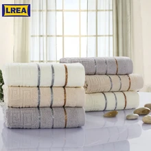 LREA grid MODA estilo xadrez toalha de rosto material 100% algodão Macio e confortável Proteger sua pele 34x74cm(China)