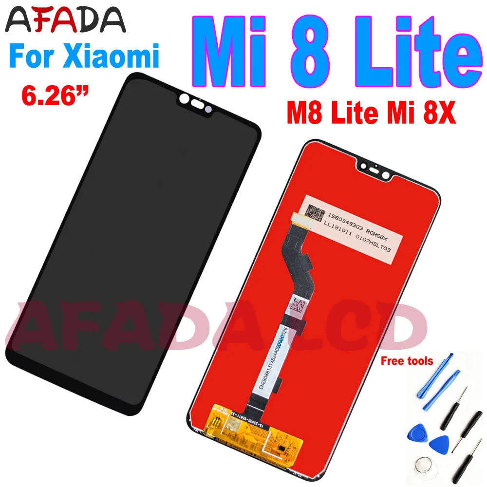 6.26 LCD For Xiaomi Mi 8 Lite Display Touch Screen Digitizer Assembly For Xiaomi Mi8 M8 Lite Mi 8X LCD Replacement
6.26 LCD For Xiaomi Mi 8 Lite Display Touch Screen Digitizer Assembly For Xiaomi Mi8 M8 Lite Mi 8X LCD Replacement