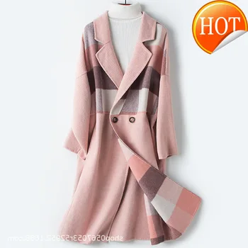 Wool 2020 New Coat Women Korean Plaid Coat Double-sided Jacket Fashion Woolen Ladies Coats and Jackets Abrigo Mujer 887306 YY463
Wool 2020 New Coat Women Korean Plaid Coat Double-sided Jacket Fashion Woolen Ladies Coats and Jackets Abrigo Mujer 887306 YY463