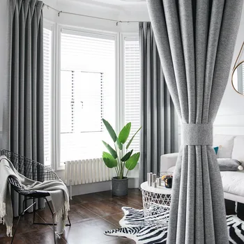 Velvet Linen Blackout Curtain for Living Room Thickened Morandi Solid Bedroom Curtain Custom
Velvet Linen Blackout Curtain for Living Room Thickened Morandi Solid Bedroom Curtain Custom