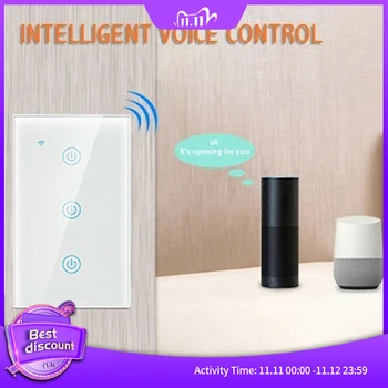 Smart Wifi Touch Switch hands-free voice control Wireless App control Home Electric Device Power Switch 1/2/3 Gang US Plug
Smart Wifi Touch Switch hands-free voice control Wireless App control Home Electric Device Power Switch 1/2/3 Gang US Plug