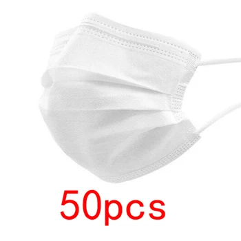 50pcs Disposable Mask Non-woven Anti-dust Protective Mouth Caps 3-Layer Earloop Facial Protective Face Mask White Mask
50pcs Disposable Mask Non-woven Anti-dust Protective Mouth Caps 3-Layer Earloop Facial Protective Face Mask White Mask