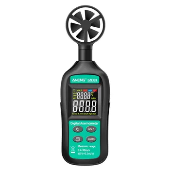 GN301 Digital Anemometer 0-30m/s Wind Speed Meter -10 ~ 45C Temperature Tester Anemometro with LCD Backlight Display
GN301 Digital Anemometer 0-30m/s Wind Speed Meter -10 ~ 45C Temperature Tester Anemometro with LCD Backlight Display