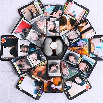 Explosion Gift Box DIY Photo Album Fashion Black Paper Birthday Party Surprise Unique Design Gift Packing Box 19*13*19.5cm
Explosion Gift Box DIY Photo Album Fashion Black Paper Birthday Party Surprise Unique Design Gift Packing Box 19*13*19.5cm