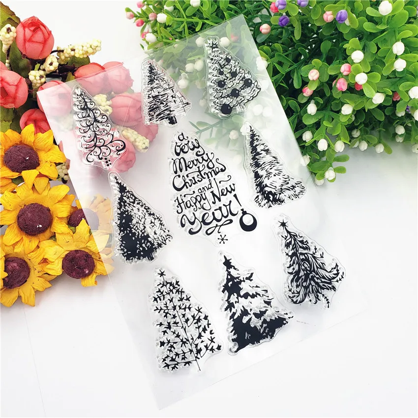 Clear Stamps Christmas Tree Rubber Stamp Transparent Silicone Seal for DIY Scrapbooking Photo Album Decorative New Stamp Crafts
Clear Stamps Christmas Tree Rubber Stamp Transparent Silicone Seal for DIY Scrapbooking Photo Album Decorative New Stamp Crafts