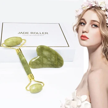 Green Quartz 2 in 1 Roller Gua Sha Tools Set Natural Jade Scraper Massager Stones for Face Neck Back and Jawline Beauty Care
Green Quartz 2 in 1 Roller Gua Sha Tools Set Natural Jade Scraper Massager Stones for Face Neck Back and Jawline Beauty Care