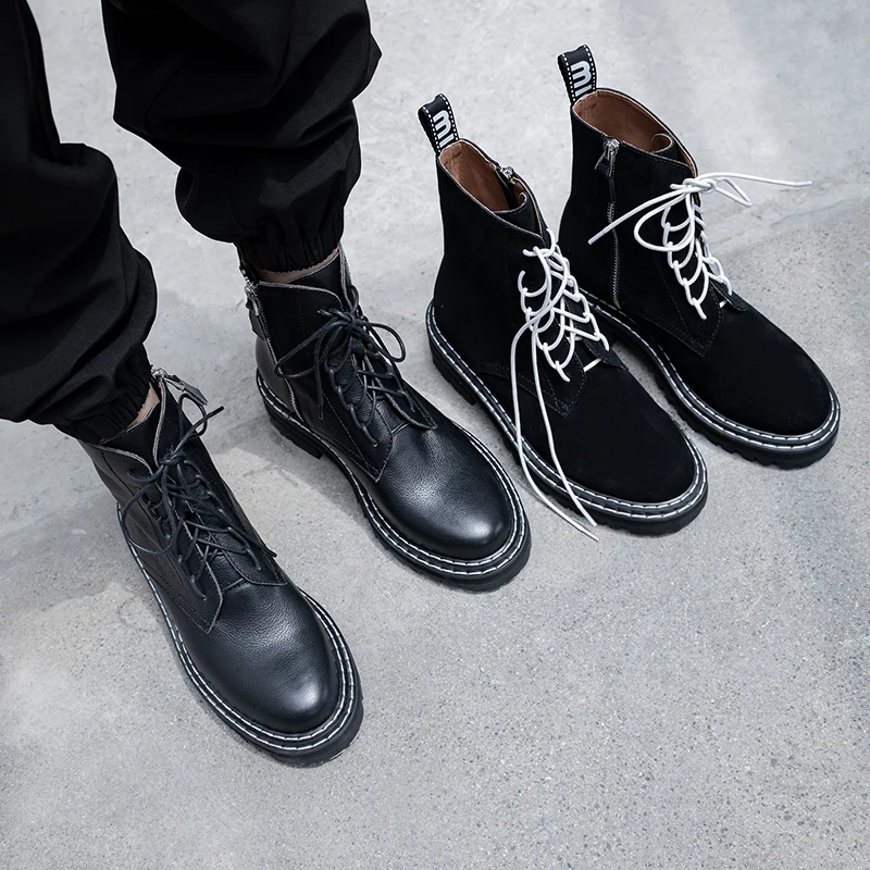 natural Leather Women Ankle Boots top layer cowhide Sheep suede outdoor booties woman Hand stitching technology ankle boots
natural Leather Women Ankle Boots top layer cowhide Sheep suede outdoor booties woman Hand stitching technology ankle boots