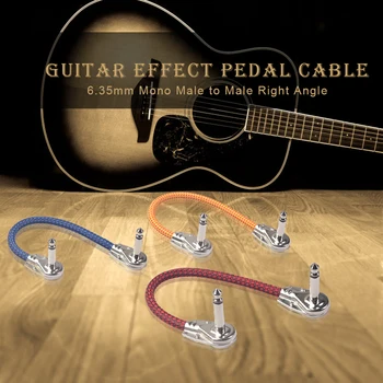 6.35mm Male to Male Guitar Effect Patch Pedal Cable Right Angle Braid Wire Guitar Effect Pedal Instrument Patch Cable
6.35mm Male to Male Guitar Effect Patch Pedal Cable Right Angle Braid Wire Guitar Effect Pedal Instrument Patch Cable