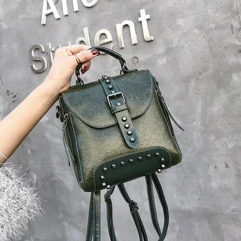 Fashion Cute Mini Backpack Women Vintage Leather Backpacks Small Rivet Backpack Crossbody Bags for Women 2020 Shoulder Bag Trend
Fashion Cute Mini Backpack Women Vintage Leather Backpacks Small Rivet Backpack Crossbody Bags for Women 2020 Shoulder Bag Trend