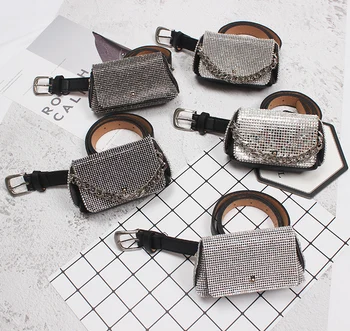 Lady Fanny Pack Chain Waist Bags Rhinestone Crystal Bling Waist Bag Money Phone Pouch Belt Tassel Bag PU Leather Mini Coin Bag
Lady Fanny Pack Chain Waist Bags Rhinestone Crystal Bling Waist Bag Money Phone Pouch Belt Tassel Bag PU Leather Mini Coin Bag