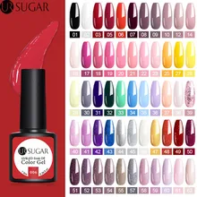 UR sucre 7.5ml couleur Gel vernis Semi Permanent 62 couleurs Gel laque imbiber UV vernis à ongles Gel LED pas d'essuyage couche de finition vernis(China)