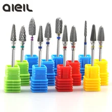 Fresa de carburo de tungsteno rebabas brocas de uñas máquina cortadora de uñas lima de uñas manicura para máquina accesorios de Arte de uñas(China)