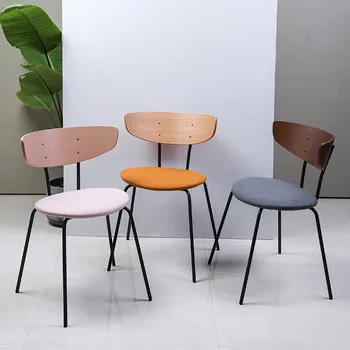 Nordic Minimalist Dining Chair Backrest Apartment Solid Wood Wrought Iron Restaurant Chair Modern Casual Desk Chair
Nordic Minimalist Dining Chair Backrest Apartment Solid Wood Wrought Iron Restaurant Chair Modern Casual Desk Chair