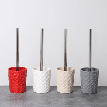 Toilet brush set simple ceramic toilet brush holder stainless steel household cleaning brush bathroom accessories WY606
Toilet brush set simple ceramic toilet brush holder stainless steel household cleaning brush bathroom accessories WY606