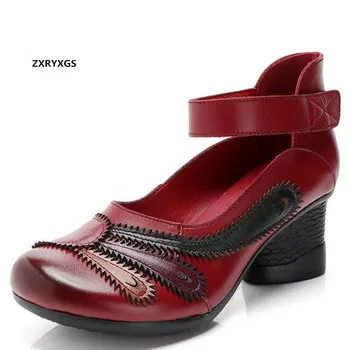 Hot 2020 New Spring Flower Genuine Leather fashion Shoes Woman Comfort Soft banquet wedding Shoes Non-slip Women High Heel Shoes
Hot 2020 New Spring Flower Genuine Leather fashion Shoes Woman Comfort Soft banquet wedding Shoes Non-slip Women High Heel Shoes