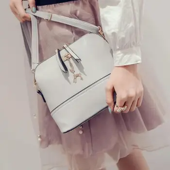 Women Bag PU Leather Shoulder Bag Fashion Messenger Bags For Women Quilted Shell Bag Pendant Cute Deer Shell Bag Crossbody Bags
Women Bag PU Leather Shoulder Bag Fashion Messenger Bags For Women Quilted Shell Bag Pendant Cute Deer Shell Bag Crossbody Bags