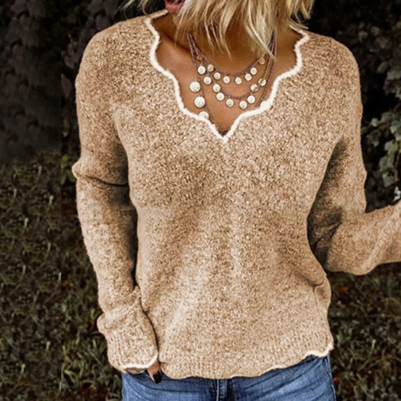 Casual Women Long Sleeve V-neck Sweaters Autumn Winter Sweater Ladies Solid Knitted Tops Pullovers Knitwear S-5XL
Casual Women Long Sleeve V-neck Sweaters Autumn Winter Sweater Ladies Solid Knitted Tops Pullovers Knitwear S-5XL