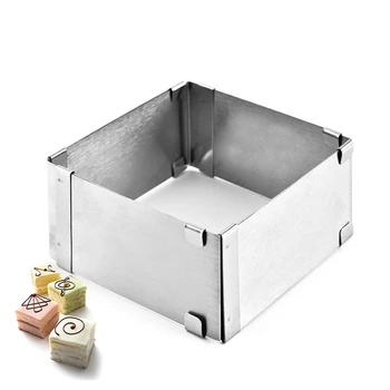 Baking Frame Rectangular Adjustable Cake Mould Cake Tin Cake Baking Frame Square Adjustable Without Base Safe 100% Rustproof
Baking Frame Rectangular Adjustable Cake Mould Cake Tin Cake Baking Frame Square Adjustable Without Base Safe 100% Rustproof