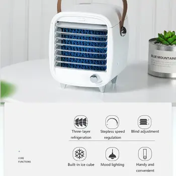 Mini USB Personal Space Air Cooler, Humidifier, Purifier, Desktop Cooling Fan M2EE
Mini USB Personal Space Air Cooler, Humidifier, Purifier, Desktop Cooling Fan M2EE