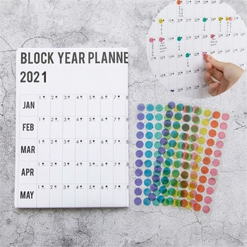 2021 Year Annual Plan Calendar Daily Schedule With Sticker Dots Wall Planner Kawaii Stationery Study Planning Learning For Kids
2021 Year Annual Plan Calendar Daily Schedule With Sticker Dots Wall Planner Kawaii Stationery Study Planning Learning For Kids