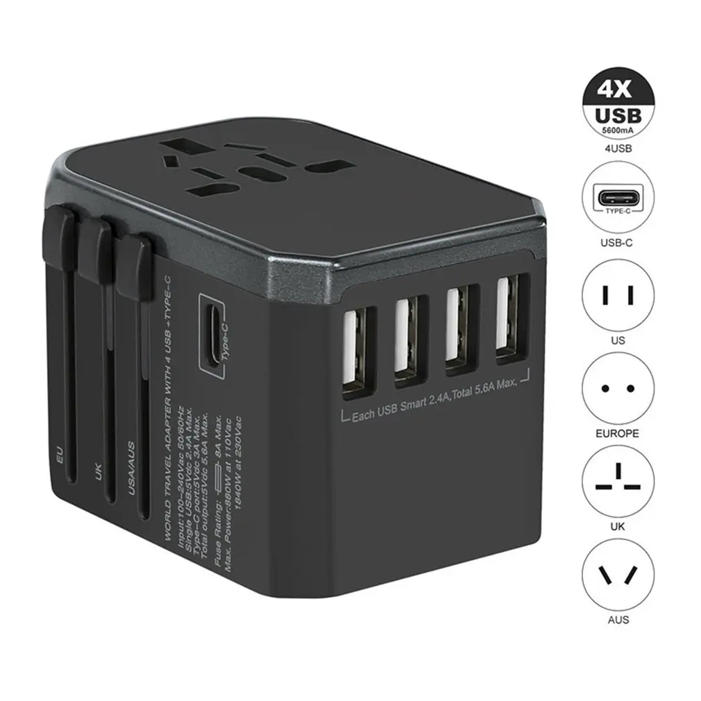 Travel adapter Universal Power Adapter Charger international adaptor wall Electric Plugs Sockets Converter
Travel adapter Universal Power Adapter Charger international adaptor wall Electric Plugs Sockets Converter