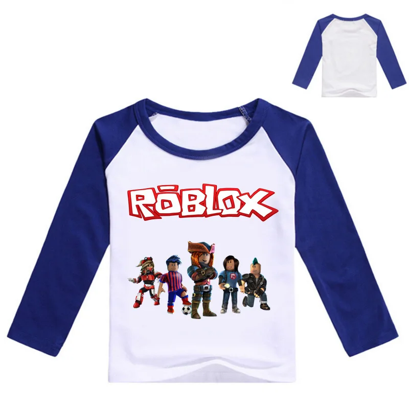 Boys T Shirt Long Sleeves Kids Girls Game Toddler Children Cotton