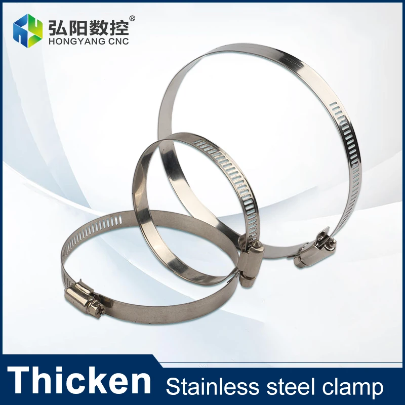 Stainless Steel Adjustable Screw Worm Drive Hose Clamp Pipe Fixing 25~160mm Size Spring | Обустройство дома