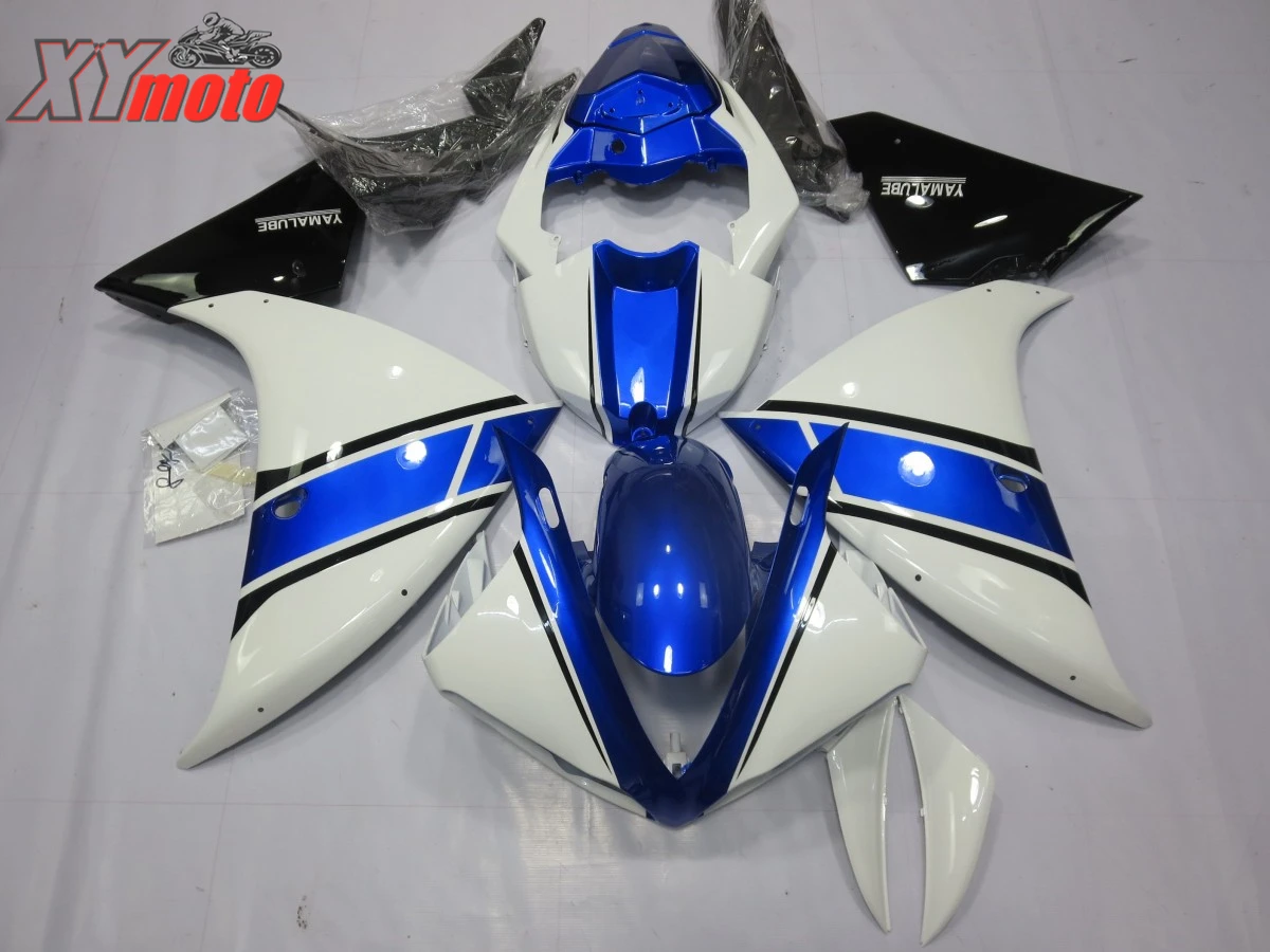 Motorcycle Fairing Kit For Yamaha YZF1000 R1 09 10 11 12 Injection ABS Plastic Fairings R1 2009-2012 Gloss White Blue Bodyworks 
Motorcycle Fairing Kit For Yamaha YZF1000 R1 09 10 11 12 Injection ABS Plastic Fairings R1 2009-2012 Gloss White Blue Bodyworks