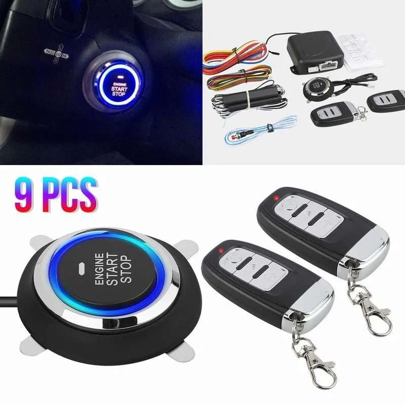 9PCS Keyless Entry System Start Stop Car Alarm Security System Start Stop Button Car Central Lock Auto Alarm Remote Engine Start
9PCS Keyless Entry System Start Stop Car Alarm Security System Start Stop Button Car Central Lock Auto Alarm Remote Engine Start