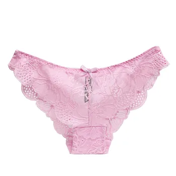 Trendy elastic soft comfortable breathable underwear Pure color sexy fashion ladies panties Low-rise lace see-through thong
Trendy elastic soft comfortable breathable underwear Pure color sexy fashion ladies panties Low-rise lace see-through thong