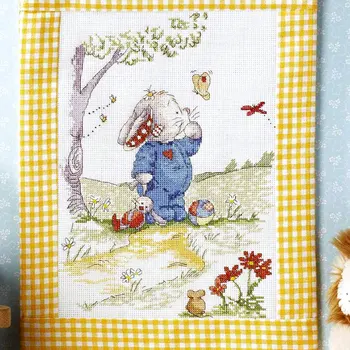 Hand Embroidered Hanging Painting Cross Stitch Kit Precision Printing XT21 Cute Cartoon Bunny Butterfly Children's Bedroom
Hand Embroidered Hanging Painting Cross Stitch Kit Precision Printing XT21 Cute Cartoon Bunny Butterfly Children's Bedroom