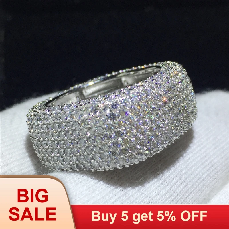Luxury Handmade Hollow Finger Ring 925 sterling Silver Micro pave 450Pcs AAAAA cz Eternity Square Ring Wedding Bridal Jewelry
Luxury Handmade Hollow Finger Ring 925 sterling Silver Micro pave 450Pcs AAAAA cz Eternity Square Ring Wedding Bridal Jewelry