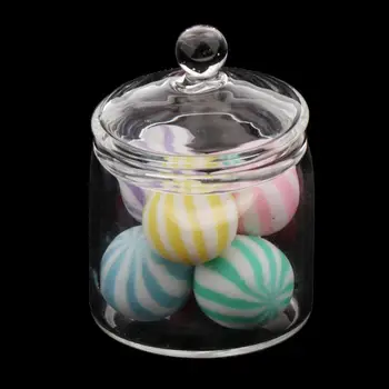 Dollhouse Miniature Glass Candy Jars 1:6 Food Snacks Bottle Kitchen Decoration Dolls Accessories Children Toys
Dollhouse Miniature Glass Candy Jars 1:6 Food Snacks Bottle Kitchen Decoration Dolls Accessories Children Toys