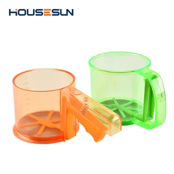 PP Plastic Hand-Held Flour Sifter Elasticity Cup-Powdered Sugar Filter Fine Screen Cloth Baking Tool
PP Plastic Hand-Held Flour Sifter Elasticity Cup-Powdered Sugar Filter Fine Screen Cloth Baking Tool