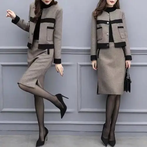 Fashion 2 Pcs Set Women Skirt Sets Korean Two Piece Set Women's Suit Ensemble Femme Survetement Year-old Female Costume
Fashion 2 Pcs Set Women Skirt Sets Korean Two Piece Set Women's Suit Ensemble Femme Survetement Year-old Female Costume