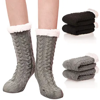 Women's Winter Super Soft Warm Cozy Fuzzy Fleece-lined Christmas Gift With Men's and women's knitted plush socks Womail Socks
Women's Winter Super Soft Warm Cozy Fuzzy Fleece-lined Christmas Gift With Men's and women's knitted plush socks Womail Socks