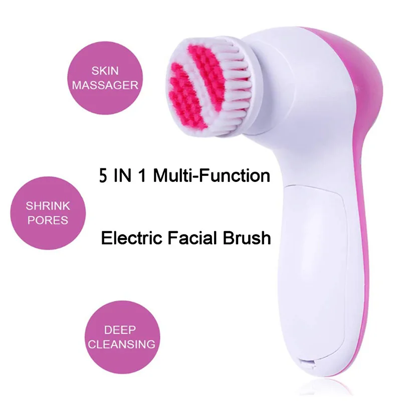 1 Set 5 in1 Electric Wash Face Machine Facial Pore Cleaner Body Cleaning Massage Mini Skin Beauty Massager Brush freeshipping
1 Set 5 in1 Electric Wash Face Machine Facial Pore Cleaner Body Cleaning Massage Mini Skin Beauty Massager Brush freeshipping